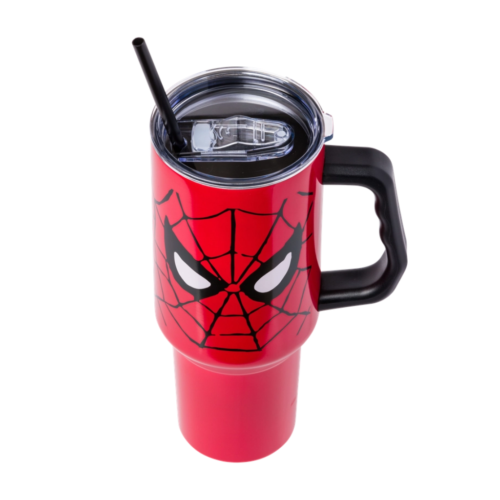 Marvel Spider-Man Eyes 40oz Stainless Steel Tumbler with Handle
