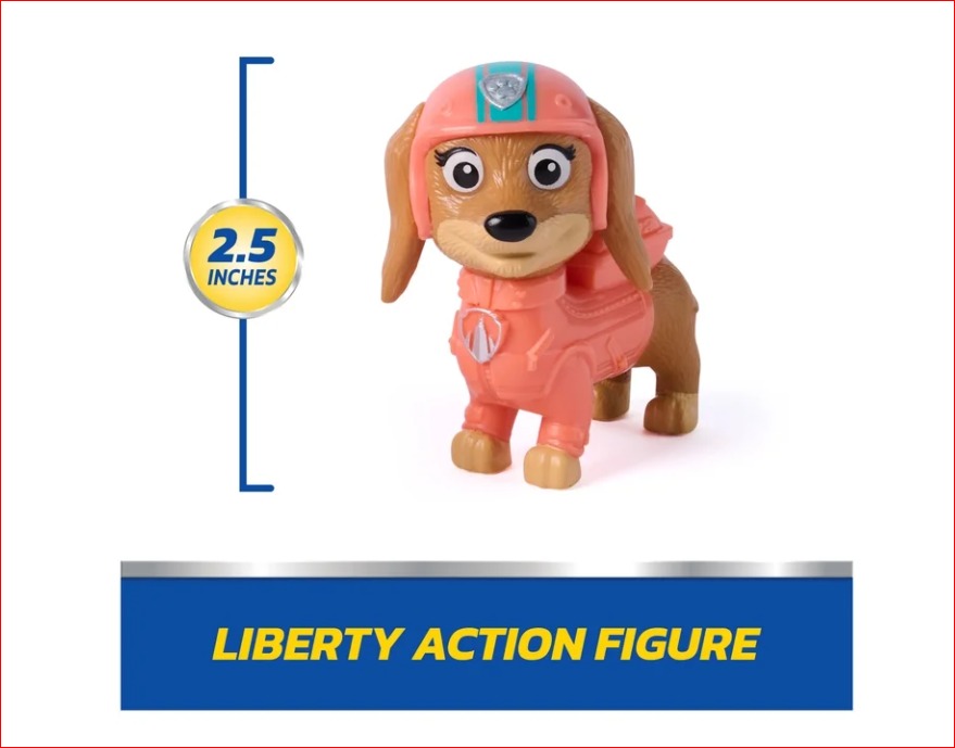 PAW Patrol Liberty Rescue Motorcycle Toy – Bike with Collectible Figure for Kids 3+