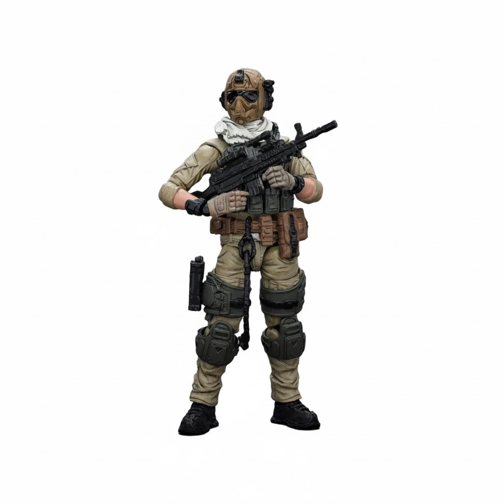 1/18 Scale Military Assault Squad Action Figure – Fully Articulated Soldier Toy with Weapons & Gear – Collector Model